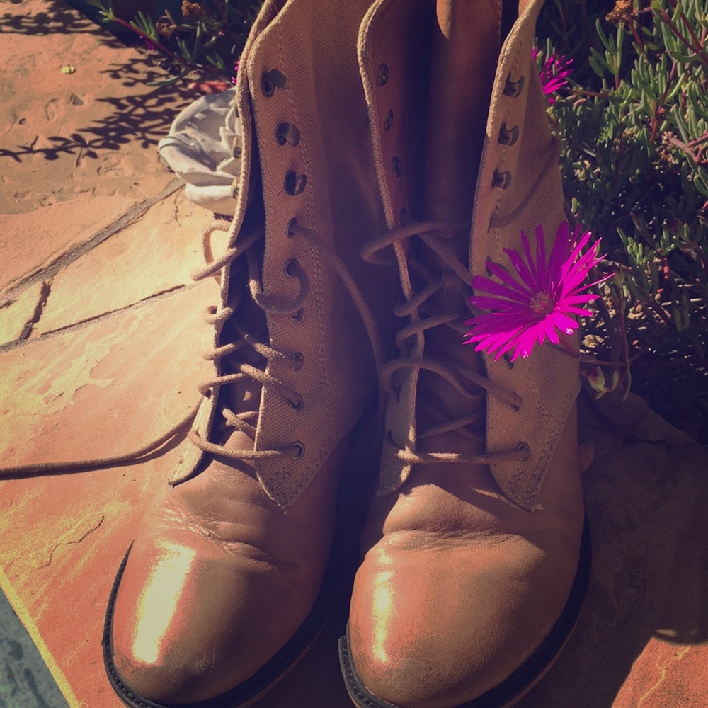 Lace up booties